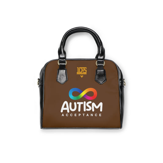 Autism Spectrum Shoulder Handbag Brown