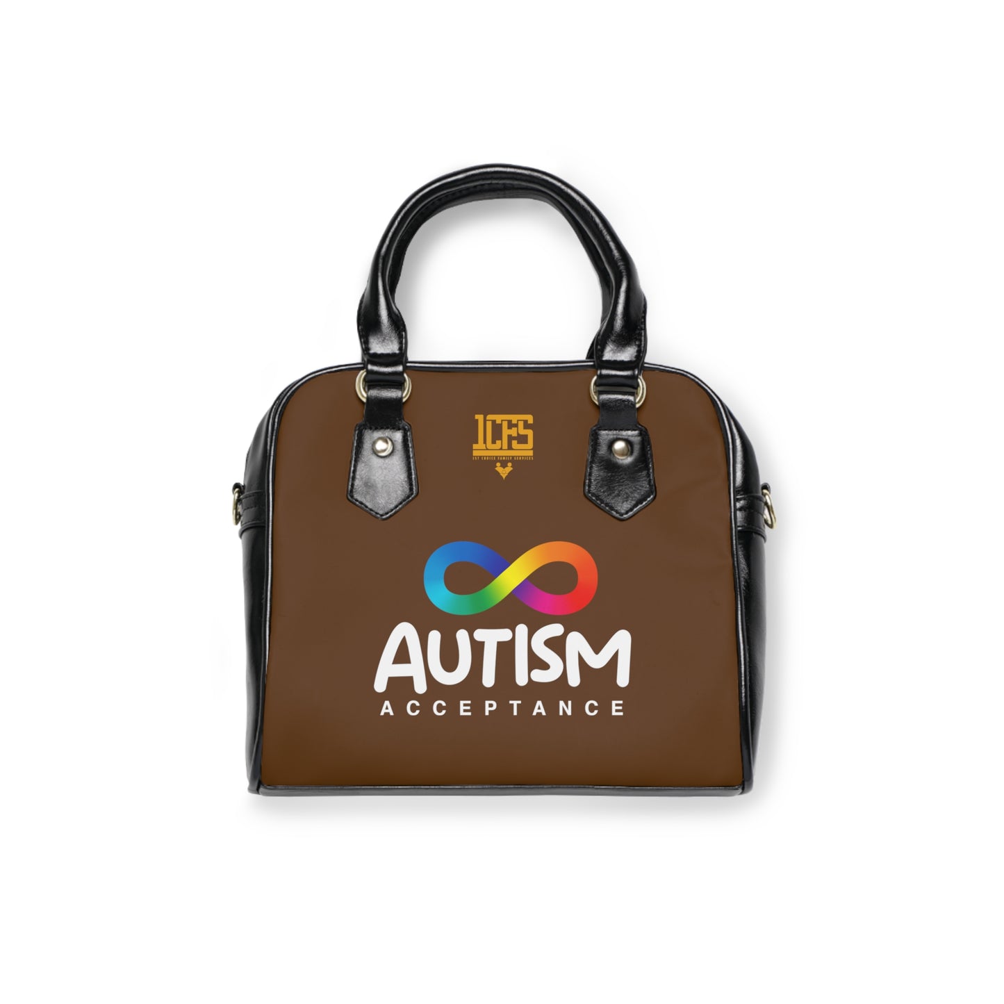 Autism Spectrum Shoulder Handbag Brown