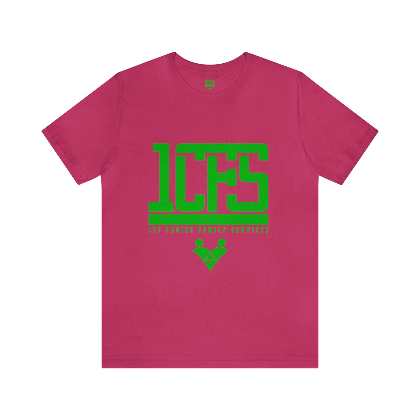 Berry Pink w/Green Print