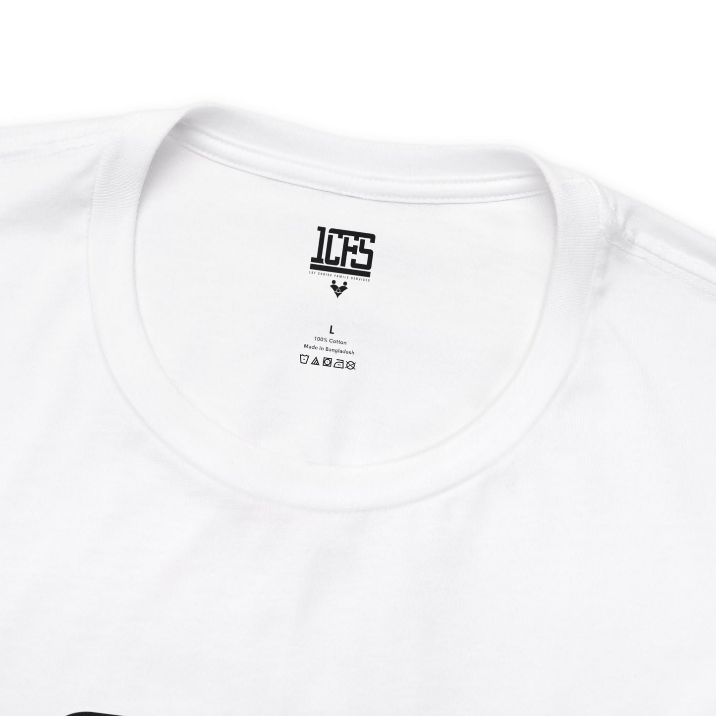 Icon White w/Black Print