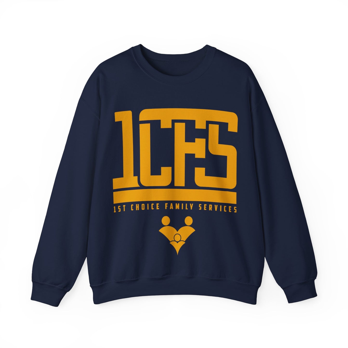 Navy with Gold Print