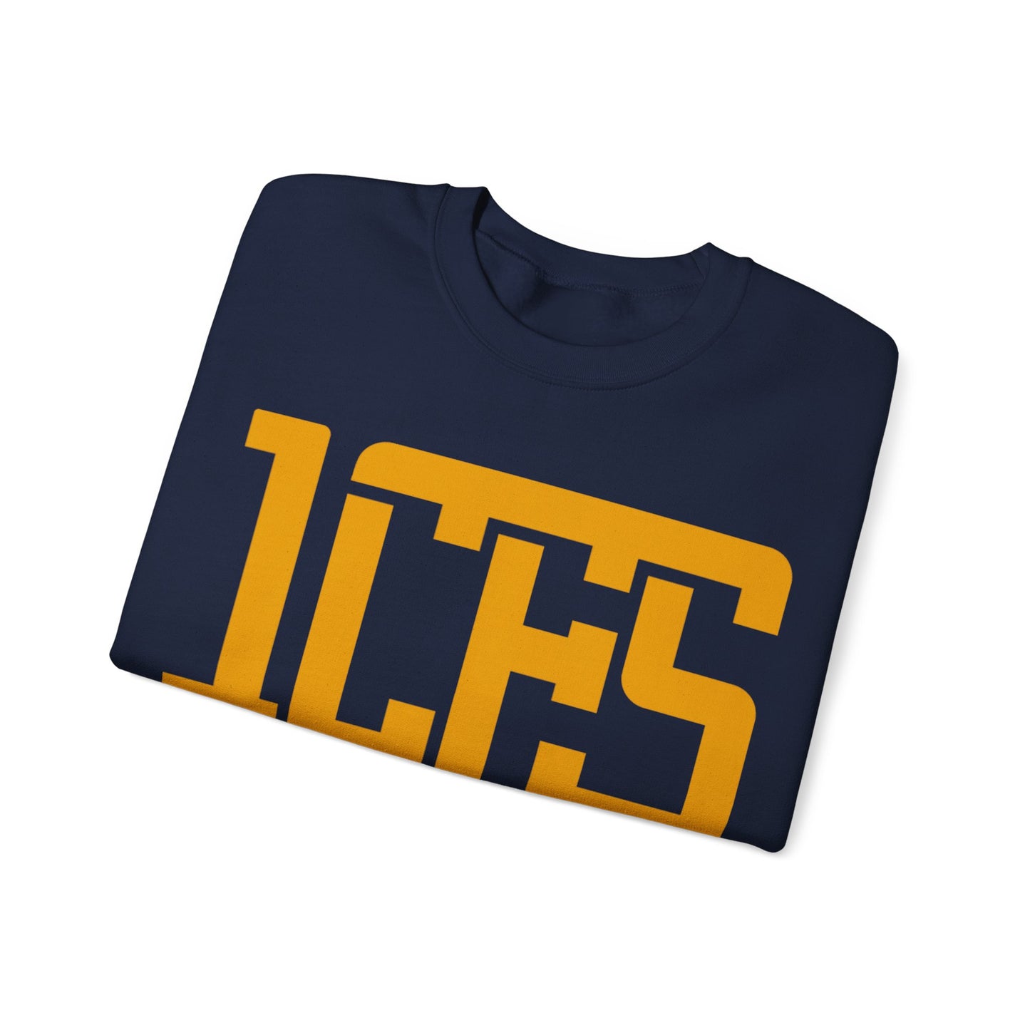 Navy with Gold Print