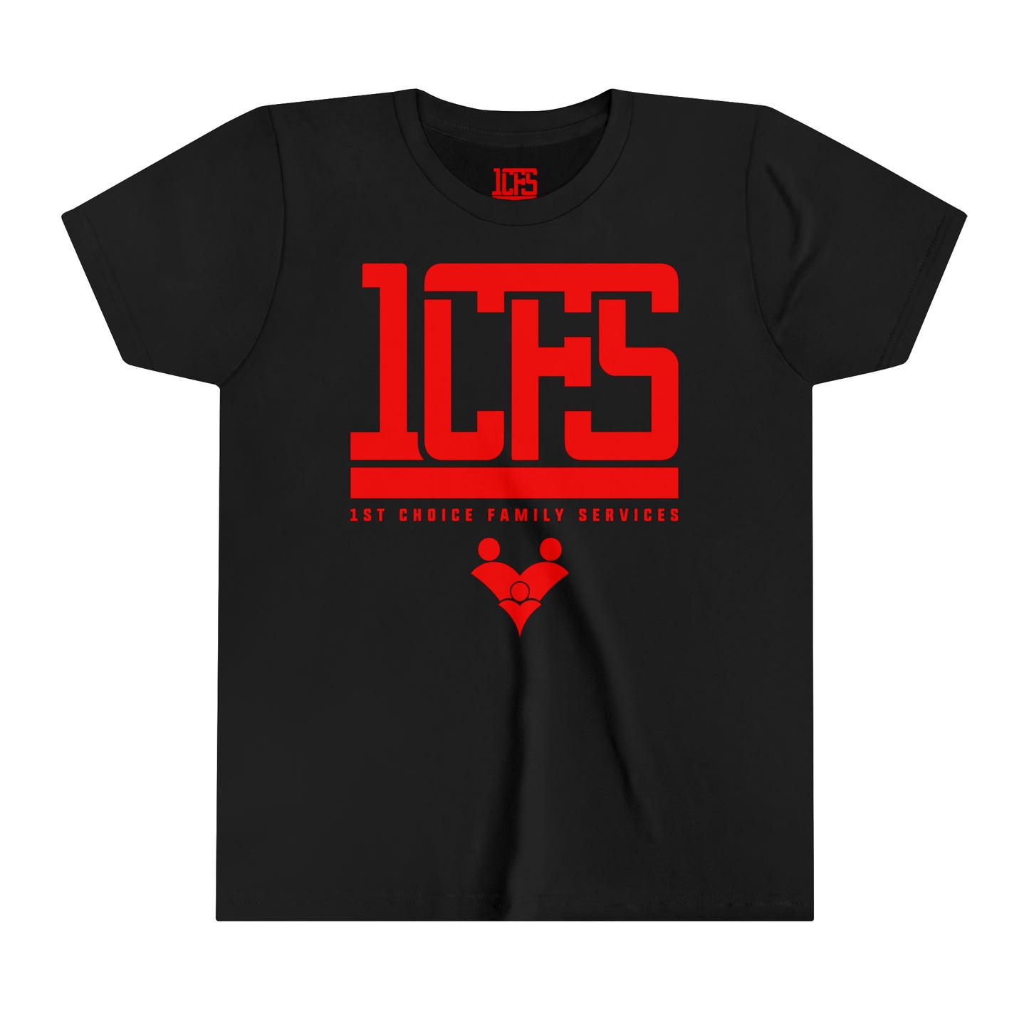 Solid Black w/Red Print