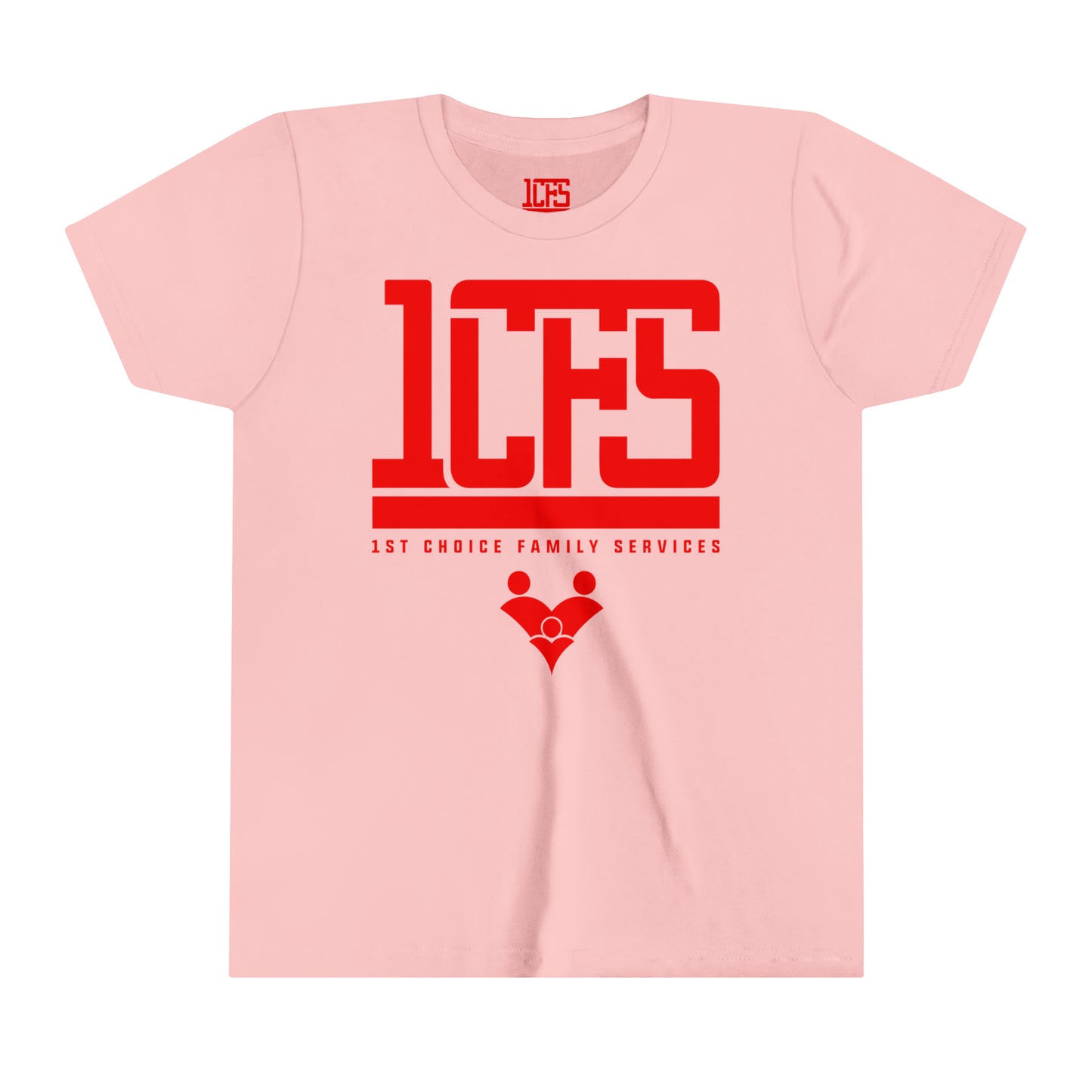 Youth Pink w/Red Print