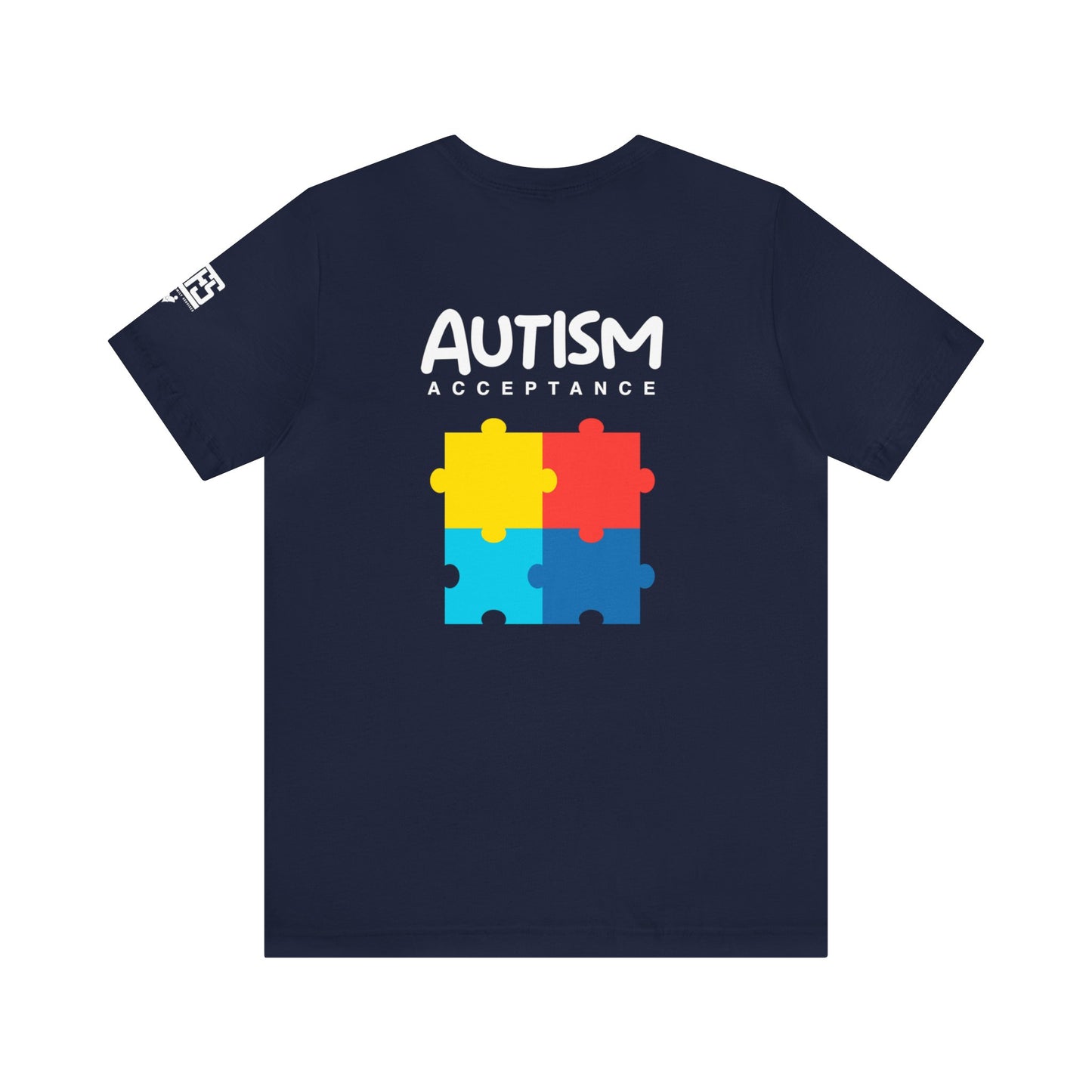 Autism Acceptance Cube Navy