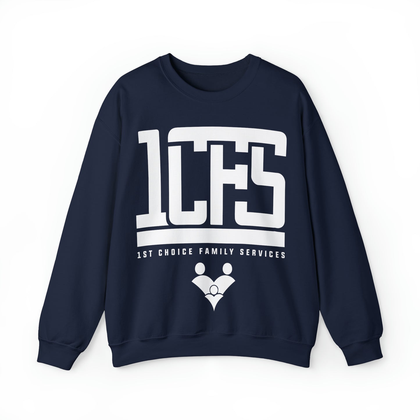 Navy Blue w/White Print