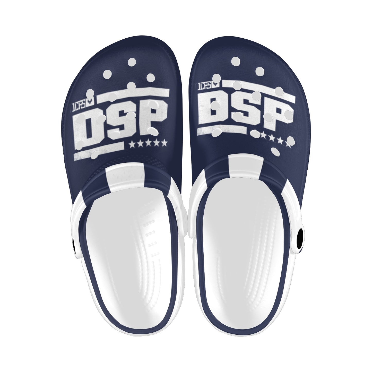 Navy Blue DSP Clogs